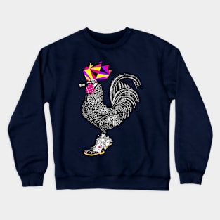 El gallo con botas Crewneck Sweatshirt